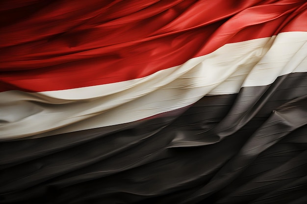 Yemen flag design wave