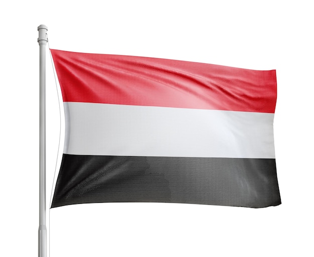 Photo yemen flag pole