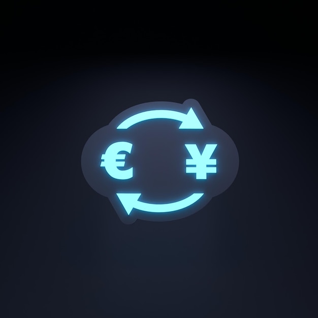 premium-photo-yen-and-euro-conversion-3d-rendering-illustration