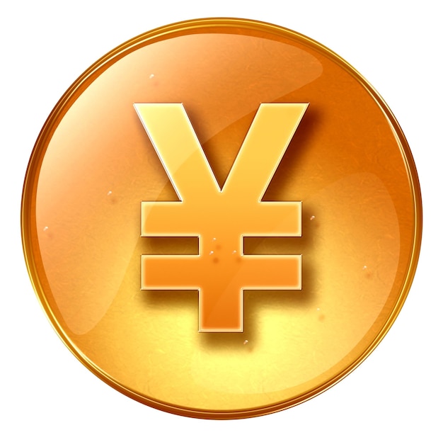 Photo yen icon yellow