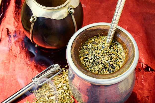 Yerba mate thee