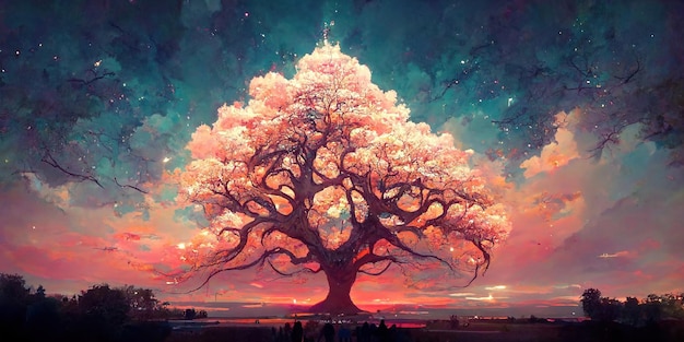 Yggdrasil from norse mythology known for being the tree of life.