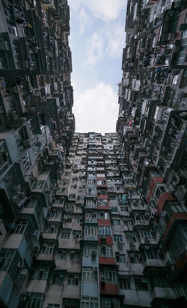 Foto yick fat building quarry bay hong kong zona residenziale in un vecchio appartamento