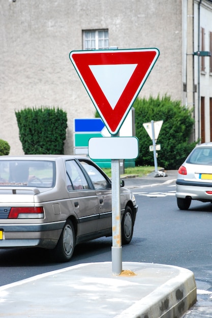 Foto resa segno sulla strada