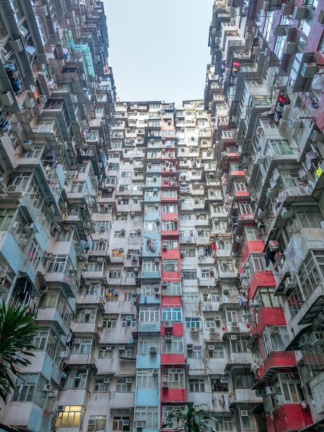 Yik Cheong Building of Monster gebouwen een van de meest populaire bezienswaardigheden in Hong Kong China