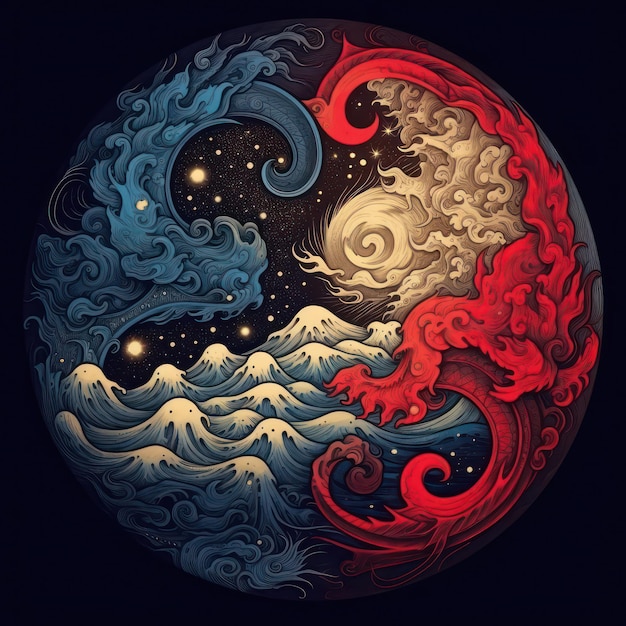 yin and yang illustration