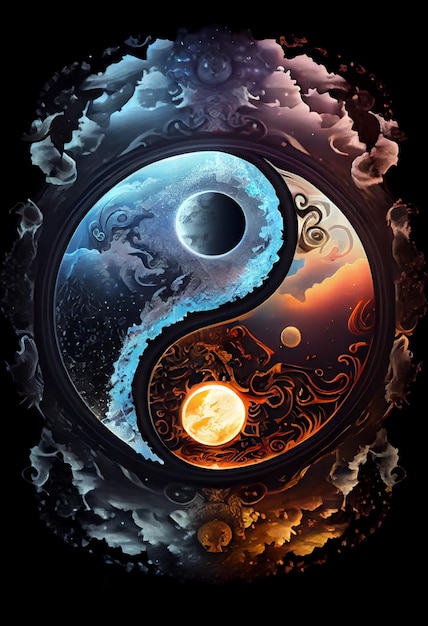 The yin yang is a symbol of the universe.