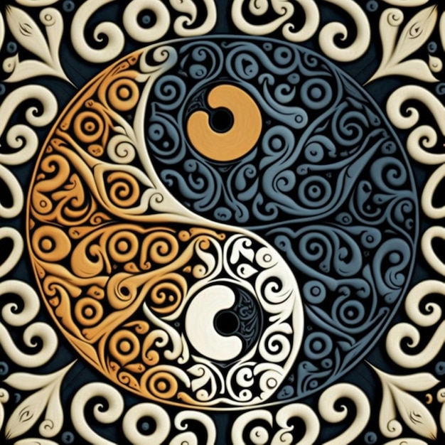 yin yang patroon