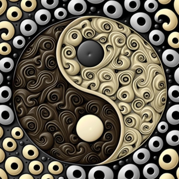 yin yang patroon