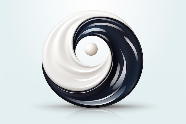 yin and yang symbol vector art AI generated