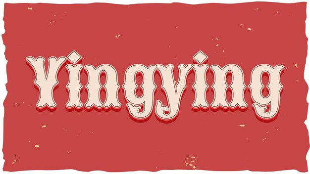 Photo yingying vintage text