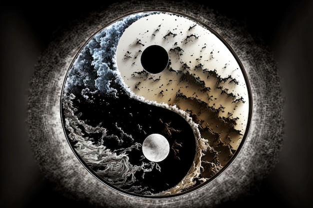 Yinyang staat symbool voor de eenheid van licht en donker