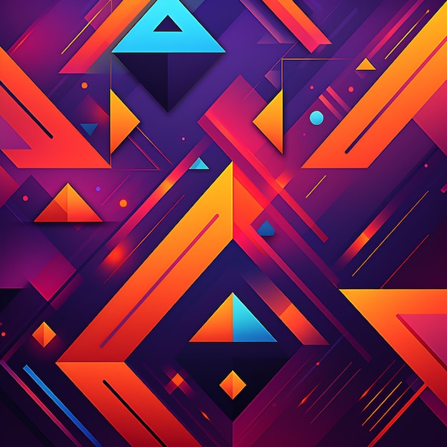 Ynamic backgrounds by combining geometric shapes