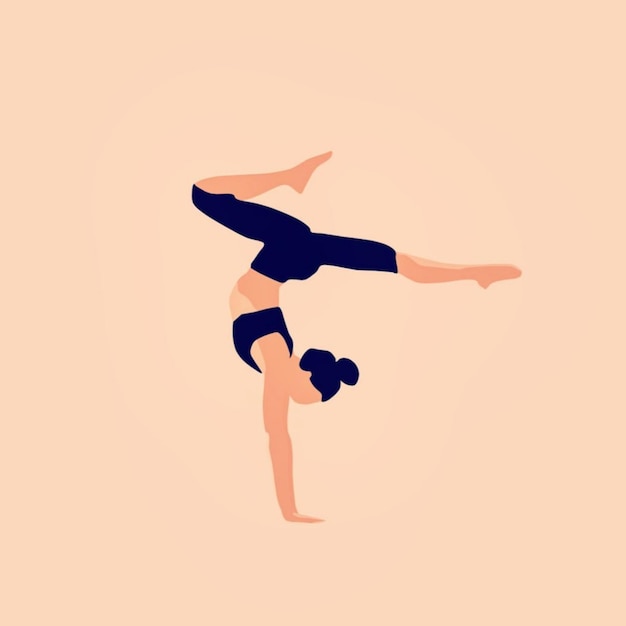 Yoga activiteit meditatie gezondheid vrouw illustratie cartoon achtergrond