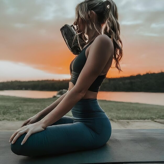 Photo yoga athletes