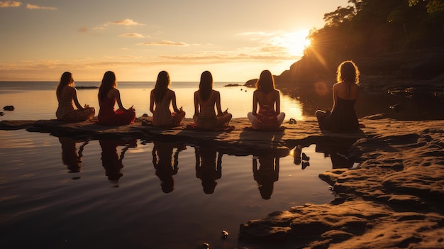 Yoga by the sea