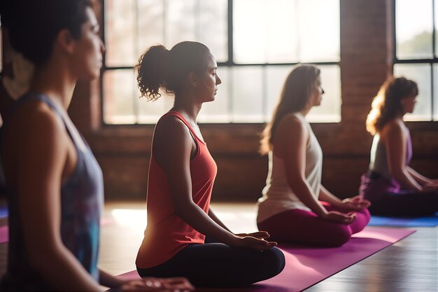 Photo yoga class engagement