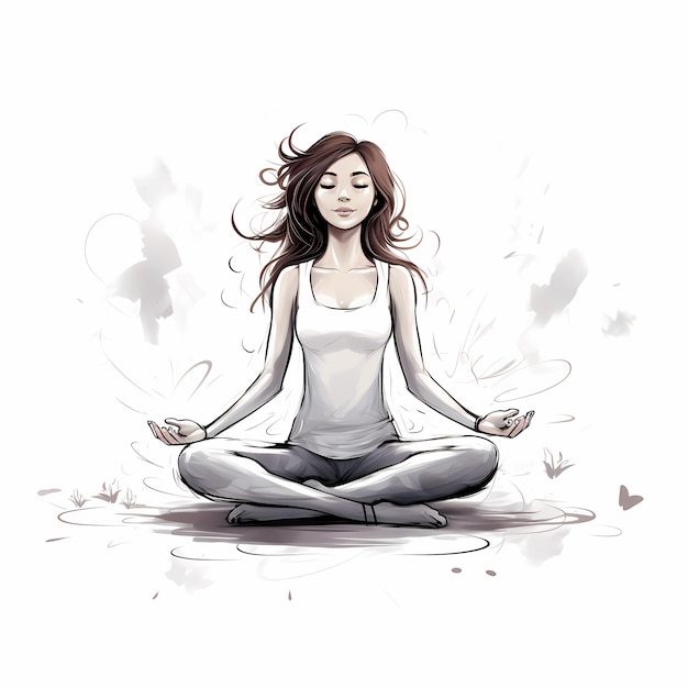 Девушка йога медитация медитация йога