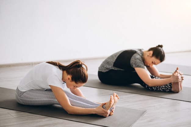 Yoga group class