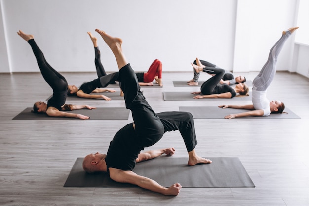 Yoga group trainer