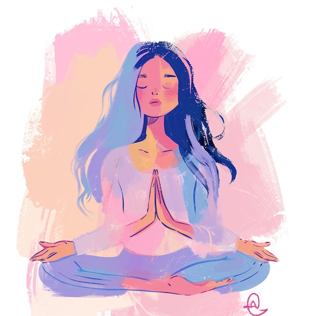 Photo yoga illustration