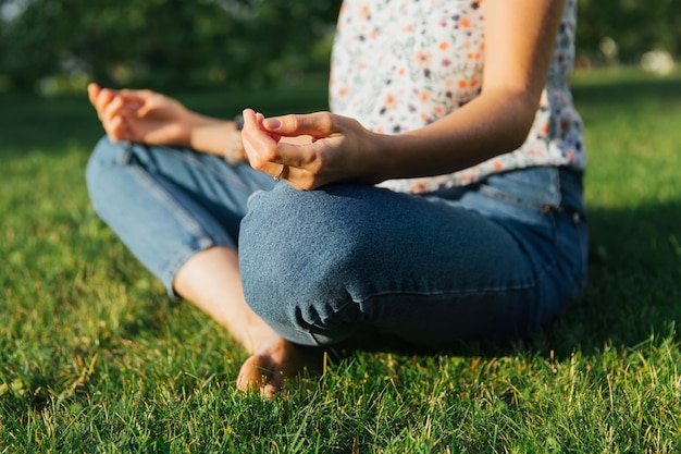 Yoga in het park