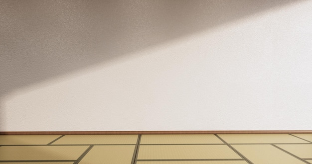 Yoga interieur designcleaning minimalistische kamer japan stijl 3D-rendering