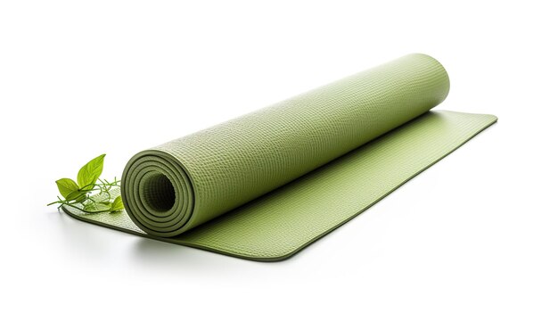 Yoga mat een full body shot van single