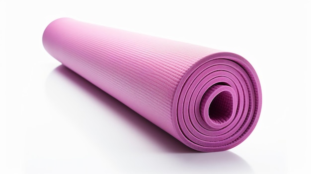 Yoga mat rolled