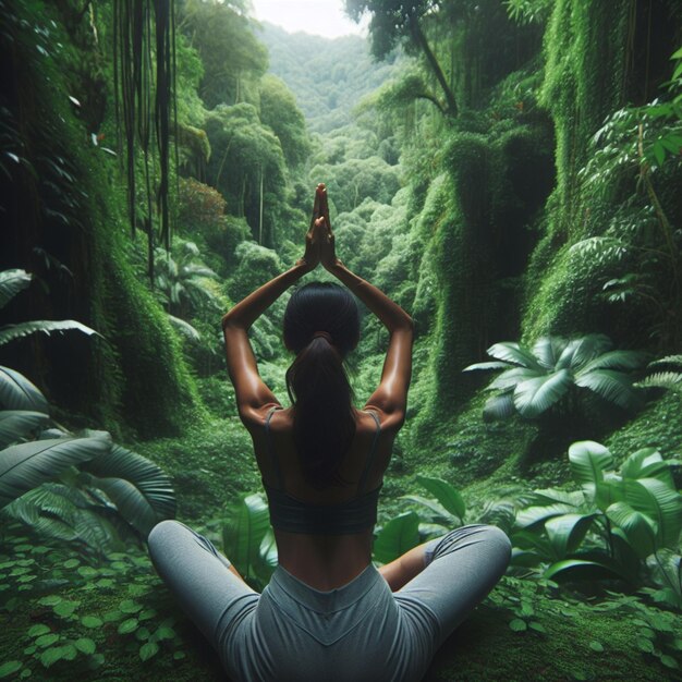 Foto yoga della natura