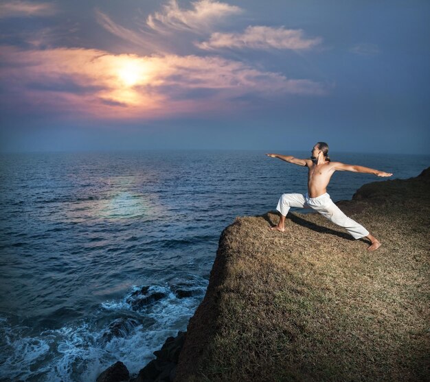 Yoga near the ocean