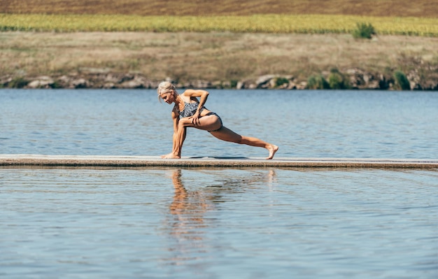 Yoga outdoors