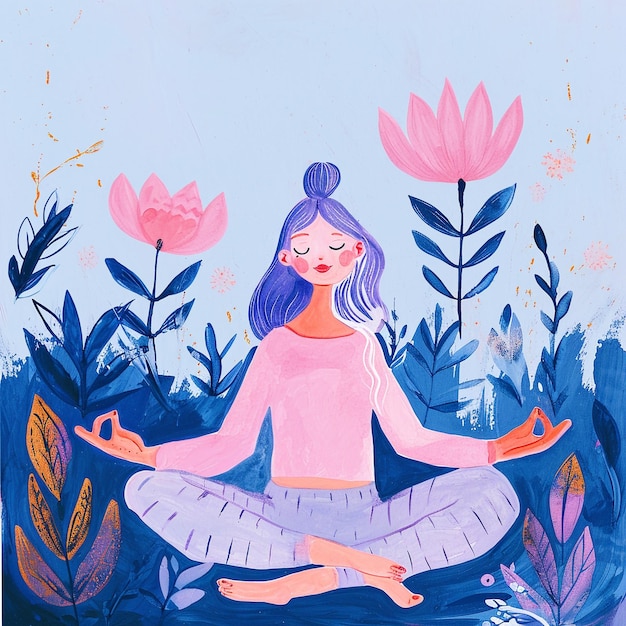 yoga pose illustration