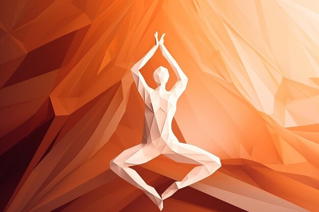 A yoga pose of a man in a yoga pose