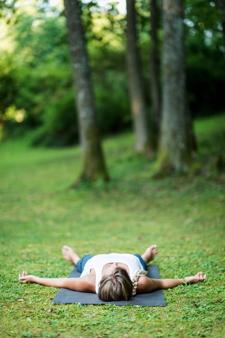Foto yoga shavasana