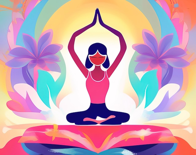 yoga yoga meditation concept