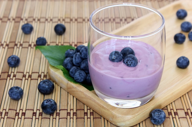 yogurt for health with blueberry