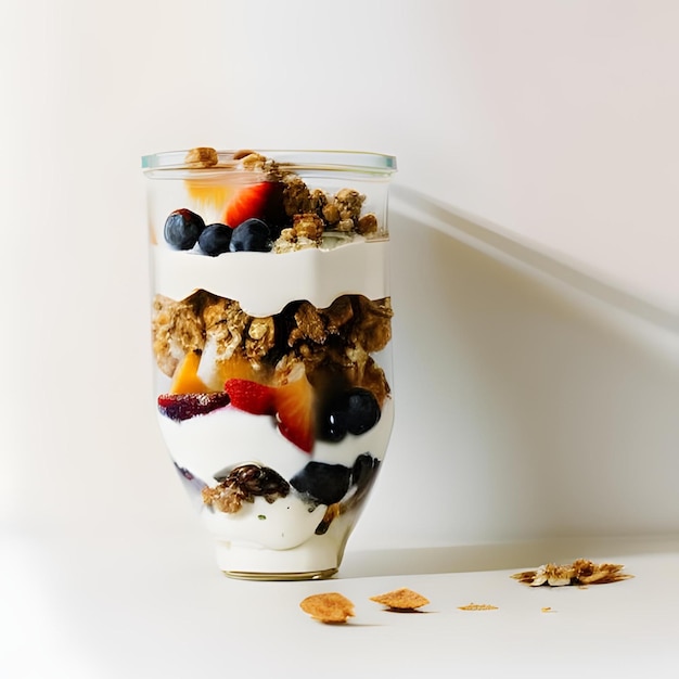 Yogurt Parfait with Fruits and Granola