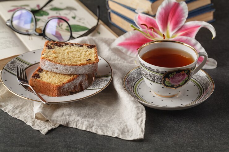Photo yogurt pound cake for breakfast