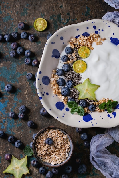 Yogurt smoothie bowl