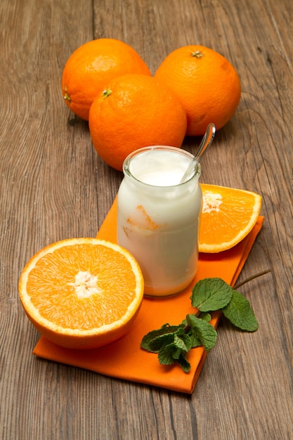 yogurt with orange