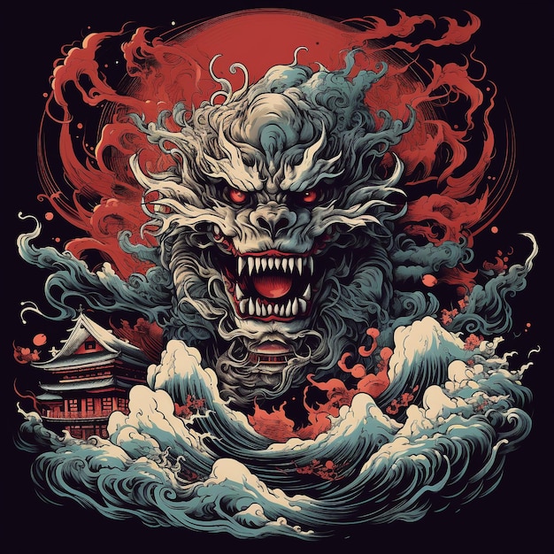 Yokai t-shirt ontwerp