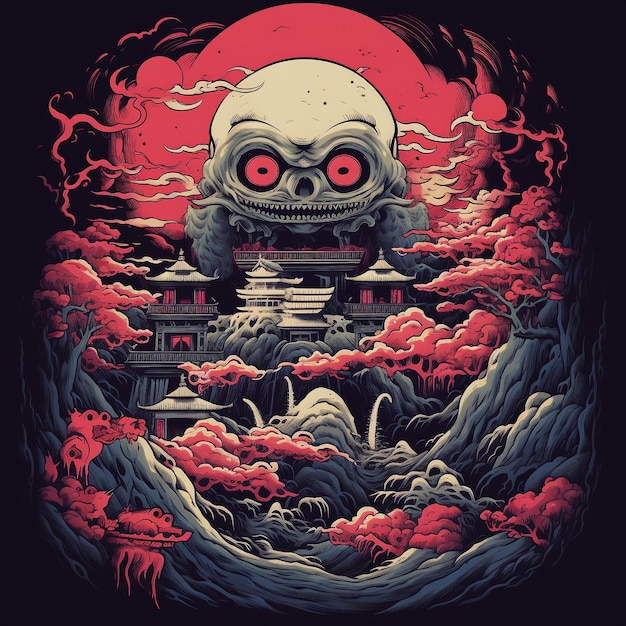 Yokai tshirt design