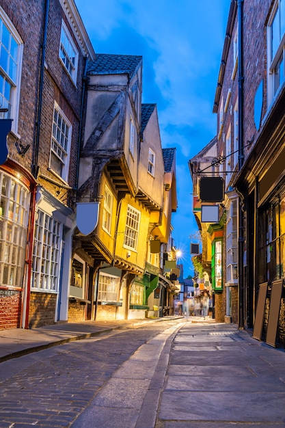 York shambles sunset