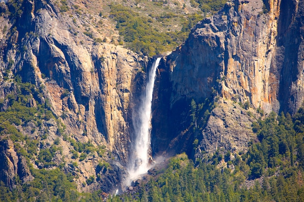 Yosemite Bridalveil vallen waterval in Nationaal Park