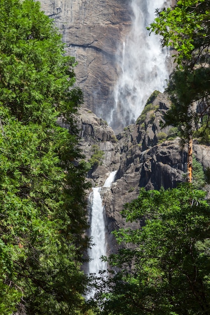 Yosemite Waterfalls on a beautiful summer's day