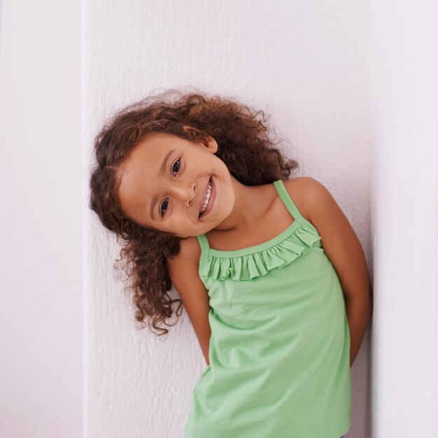 You could never say no to a face this sweet Portrait of a beautiful little girl