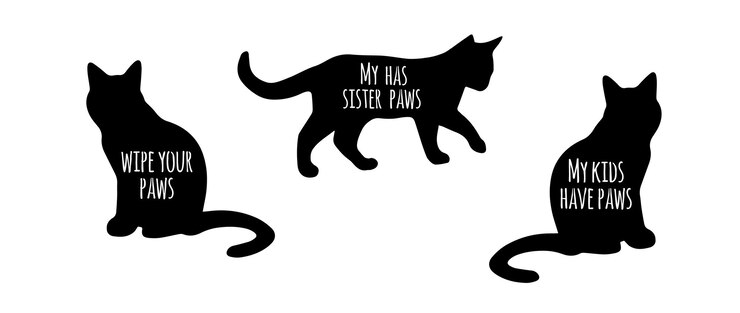 Photo 너와 나와 고양이 svg cat svg cat svg bundle 손으로 그린 고양이에 대한 영감을 주는 인용구