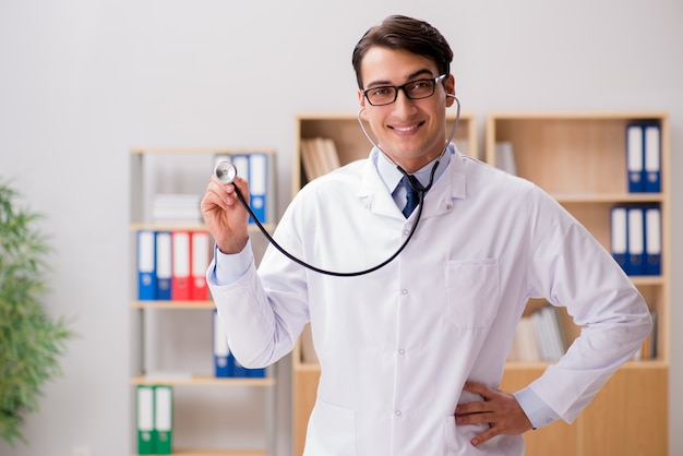 Young adult doctor working in the hospital