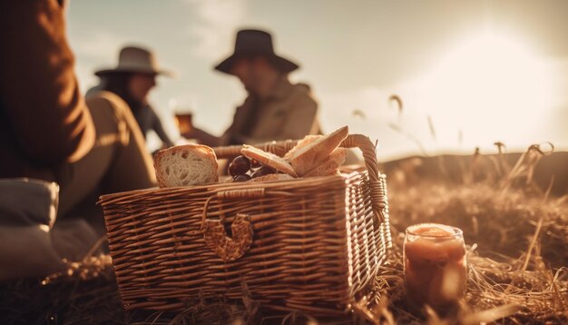 I giovani adulti apprezzano l'amore per i picnic e la natura generati dall'intelligenza artificiale